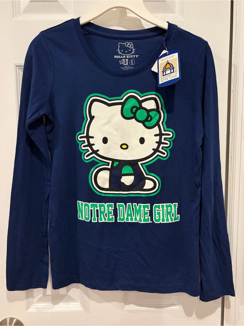 Hello Kitty Notre Dame long sleeve tee